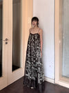 INTO THE EAST 25 Autumn and Winter Silk and Linen Totem Suspender Skirt ITE-E1DGSS012CF21DS-KA Brown